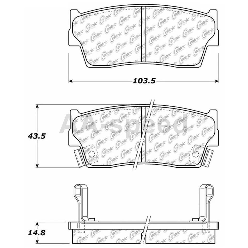 Pastillas de freno delanteras y rotores para Geo Tracker 1997 1996 1995 1994 1993 1992 1991 Foto 3 de 4