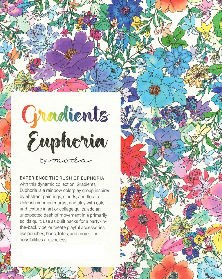 Gradients Euphoria Moda Charm Pack 42 100% Cotton 5" Precut Fabric Squares - Image 3 of 4