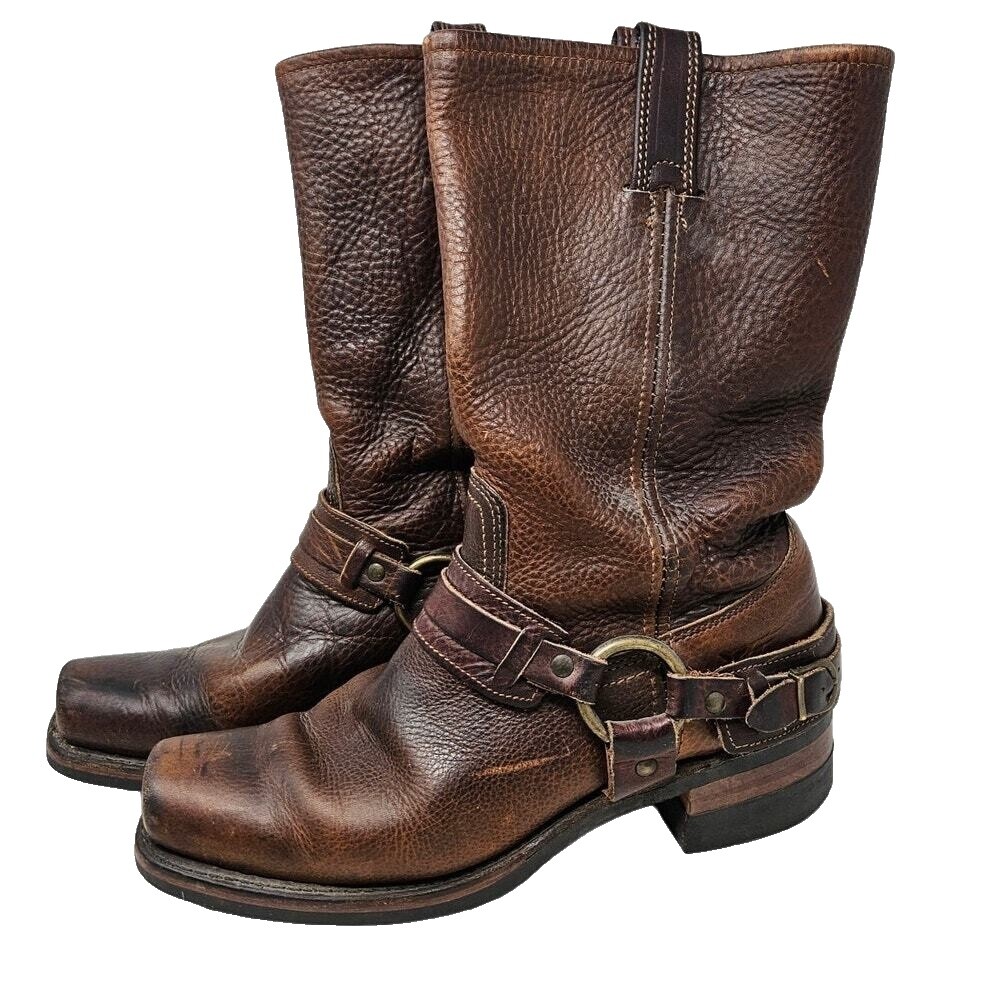Frye Belted Harness Boots | eBay display picture 1