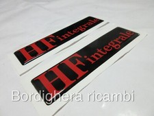 LANCIA DELTA HF INTEGRALE 8V ADESIVI SCRITTE SIGLE TARGHETTE MINIGONNE BADGE 