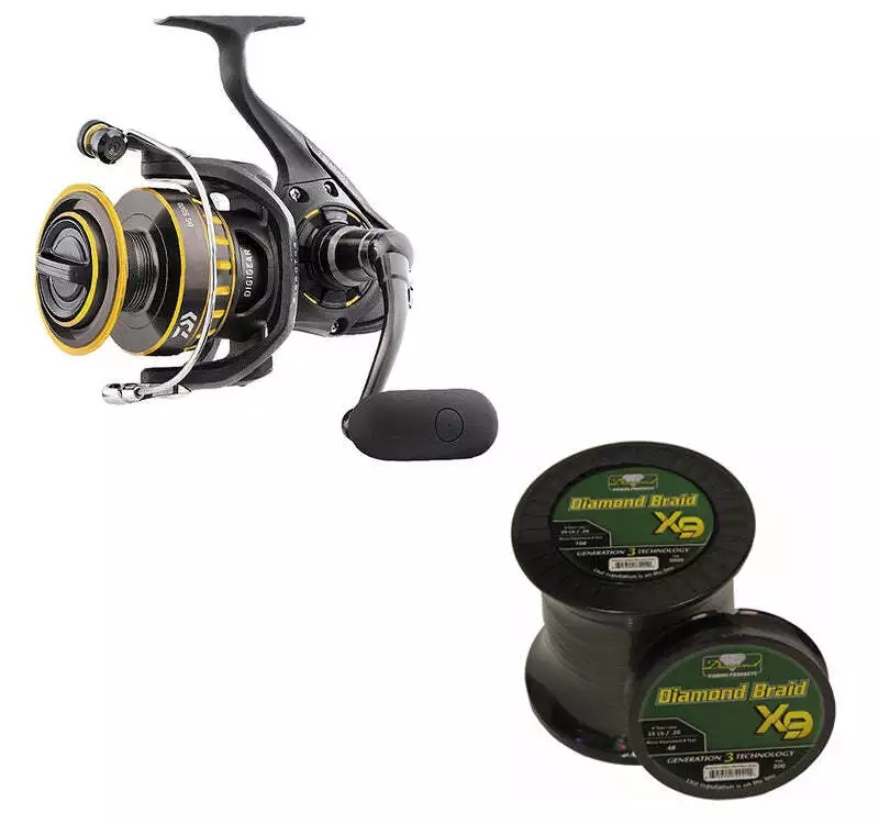 DAIWA BG 2500 Spin Fishing Reel & Free Momoi Braid, Free Ship - Save  $47.99