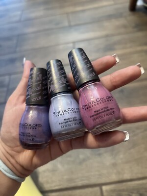 KYLIE COLLECTION Sinful Colors Nail Polish Set Of Three!