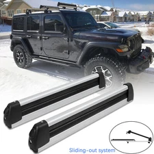 For Jeep Wrangler Rubicon JL JLU Ski Snowboard Racks Mount Roof Top Carrier