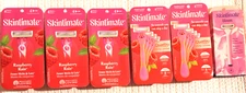 Skintimate Bloom & Raspberry Rain 4 Blade Disposable Razors Lot Scented Quattro