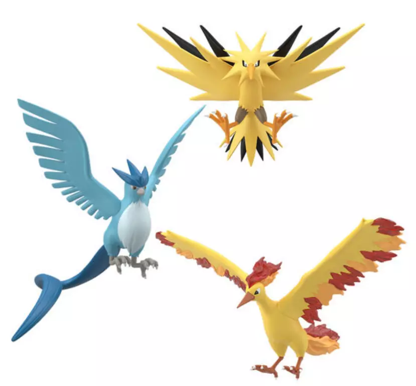 Pokemon Scale World Kanto Articuno & Zapdo & Moltres Japan NEW Pocket  Monster