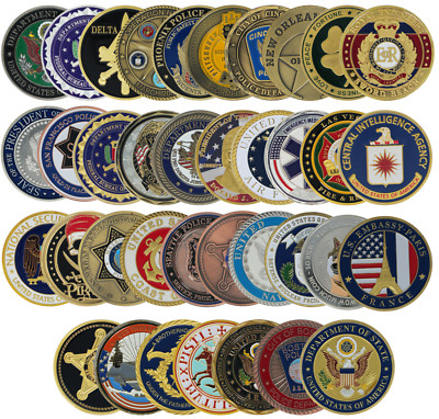 Collectible Challenge Coin   Military, Police, Medals, United States + Capsule