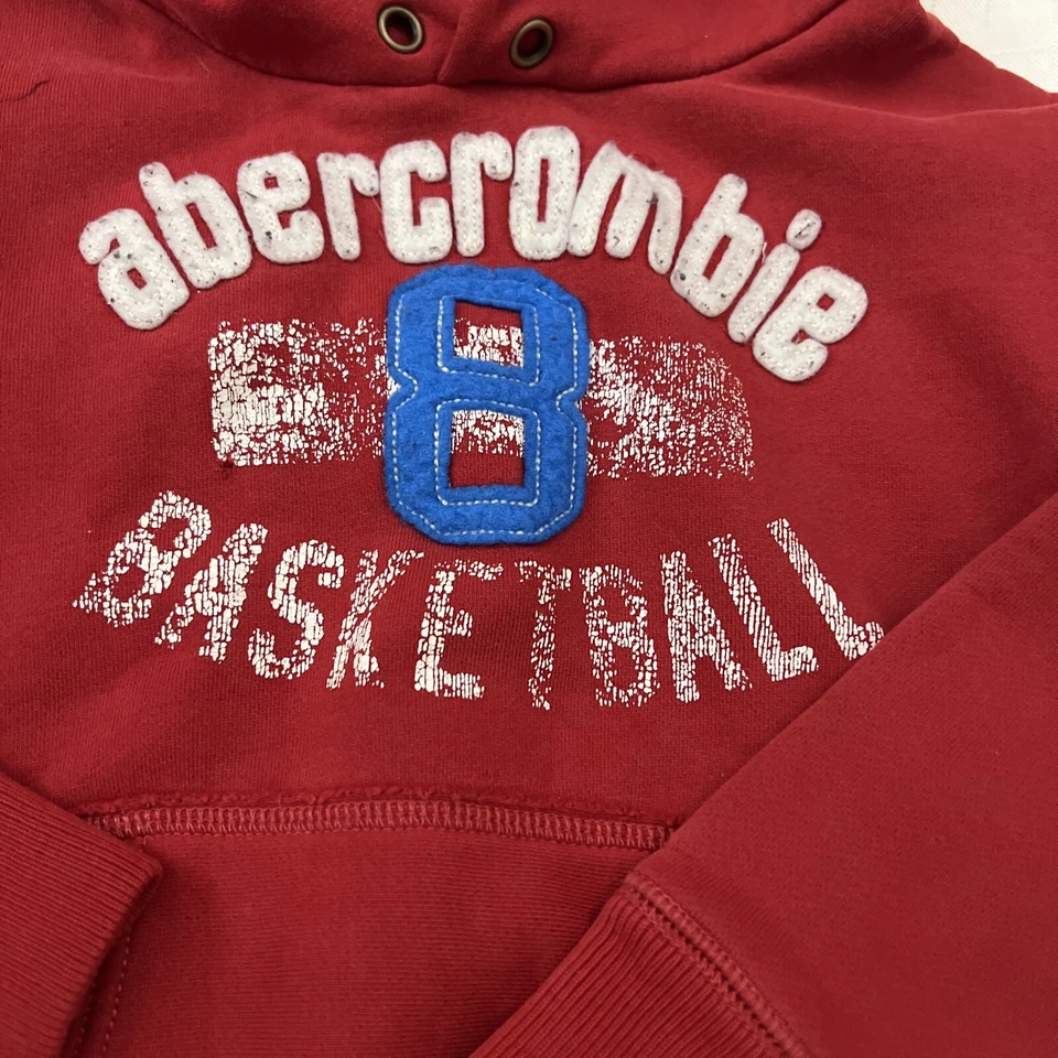 Sudaderas con capucha ABERCROMBIE & FITCH KIDS para niño, talla s pequeña roja Foto 2 de 4