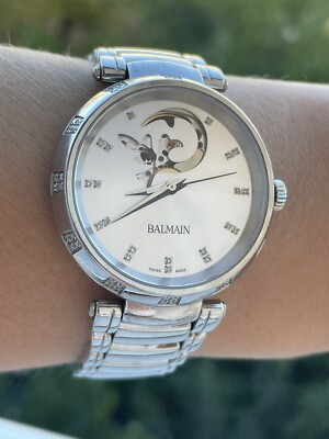 Balmain Watch Automatic Open Heart Jubilee Classic Diamonds 35mm