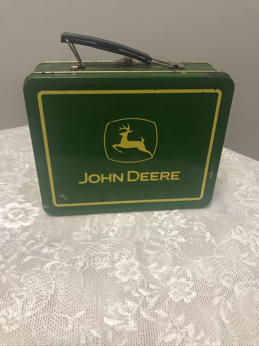 John Deere Vintage Tin Metal Lunch Box Turtle Trouble #22002 7.5 John Deere Vintage Tin Metal Lunch Box Turtle Trouble #22002 7.5