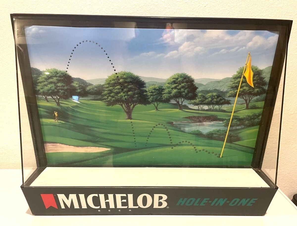 Michelob Hole In One golf motion beer sign replacement reel scroll