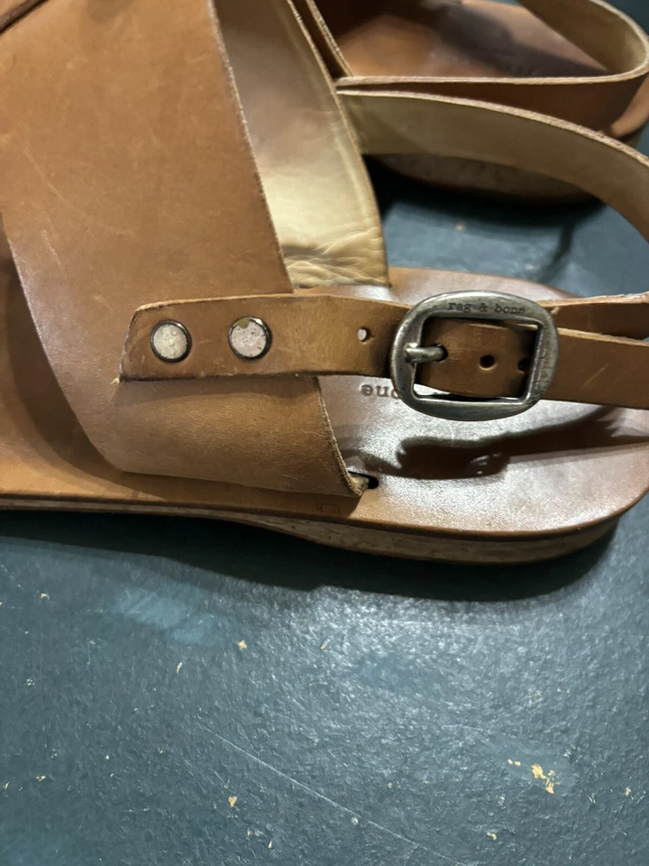 Коричневые сандалии с ремешками Rock & Republic размер 37,5 - Изображение 4 из 4