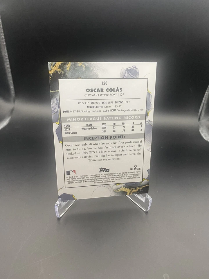 2023 Topps Inception - Inception #120 Oscar Colas RC - Image 2 of 2