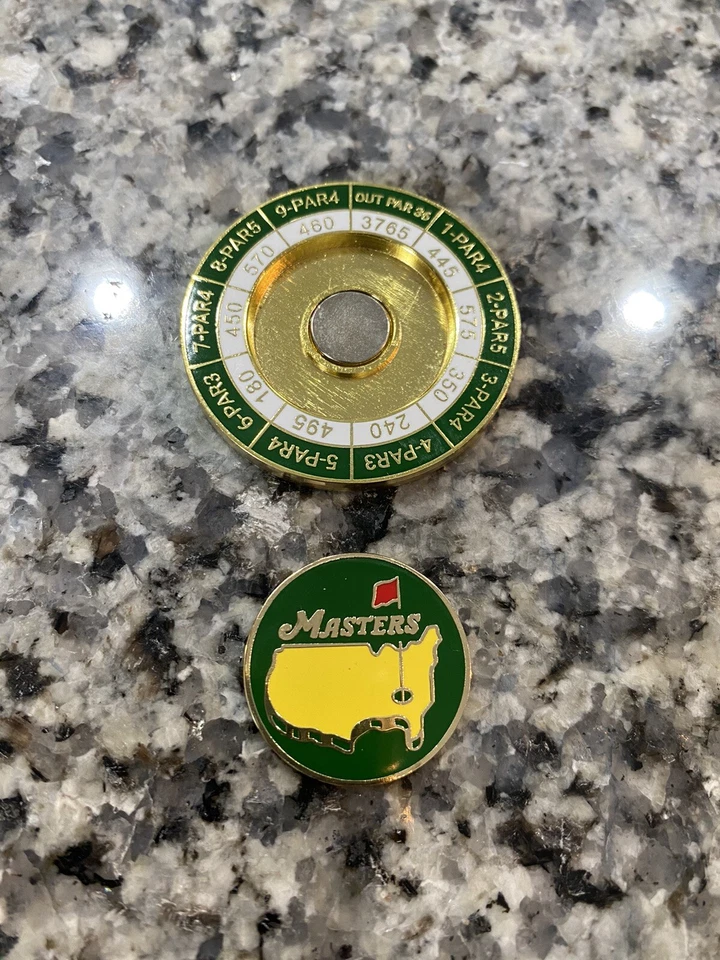 Moneda Torneo de Golf The Masters con Marcador de Pelota y Yardas Nacionales Augusta Foto 4 de 4