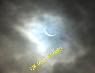Foto 6x4 Teilweise Sonnenfinsternis - 20. März 2015 Ecclesall angesehen f c2015