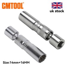 14mm 16mm Magnetic Thin Wall Spark Plug Socket Set 3/8 in 12 Point for BWM/Mini