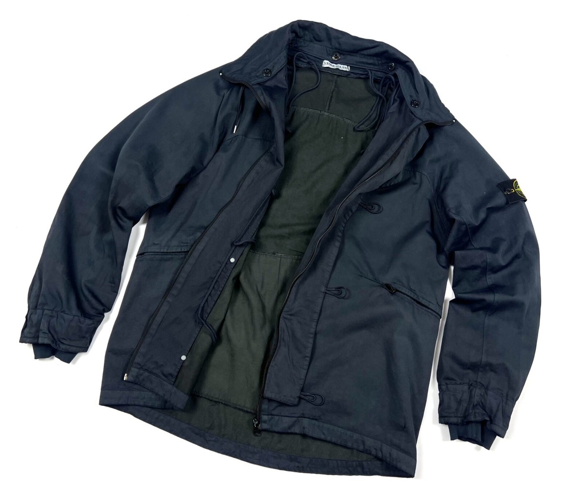 ジャケット・アウター STONE  vintage 92AW RASO GOMMATO Vintage STONE ISLAND RASO GOMMATO Blue Cotton Wool Lined
