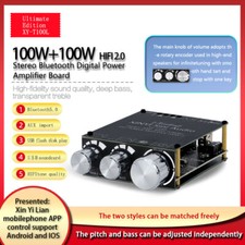100wx2 Subwoofer T100l Bluetooth 5.0 Stereo Digital Power Amplifier Board Module