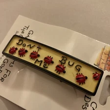 NWT Handpainted Ladybugs Hair Clip Barrette ￼'14 Carrot Designs' Gift Unique Bug