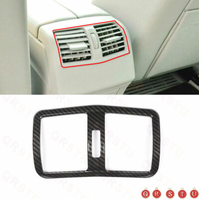Fit For Benz E-Class 2012-2015 Carbon Fiber Car Rear Air Outlet Vent Cover Trim