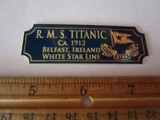 RMS Titanic Ship Brass Display Plaque Minicraft Revell Academy 1/350 1/700 1/200