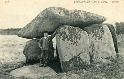 TREBEURDEN The Dolmen with a Boy Plus a FREE Card