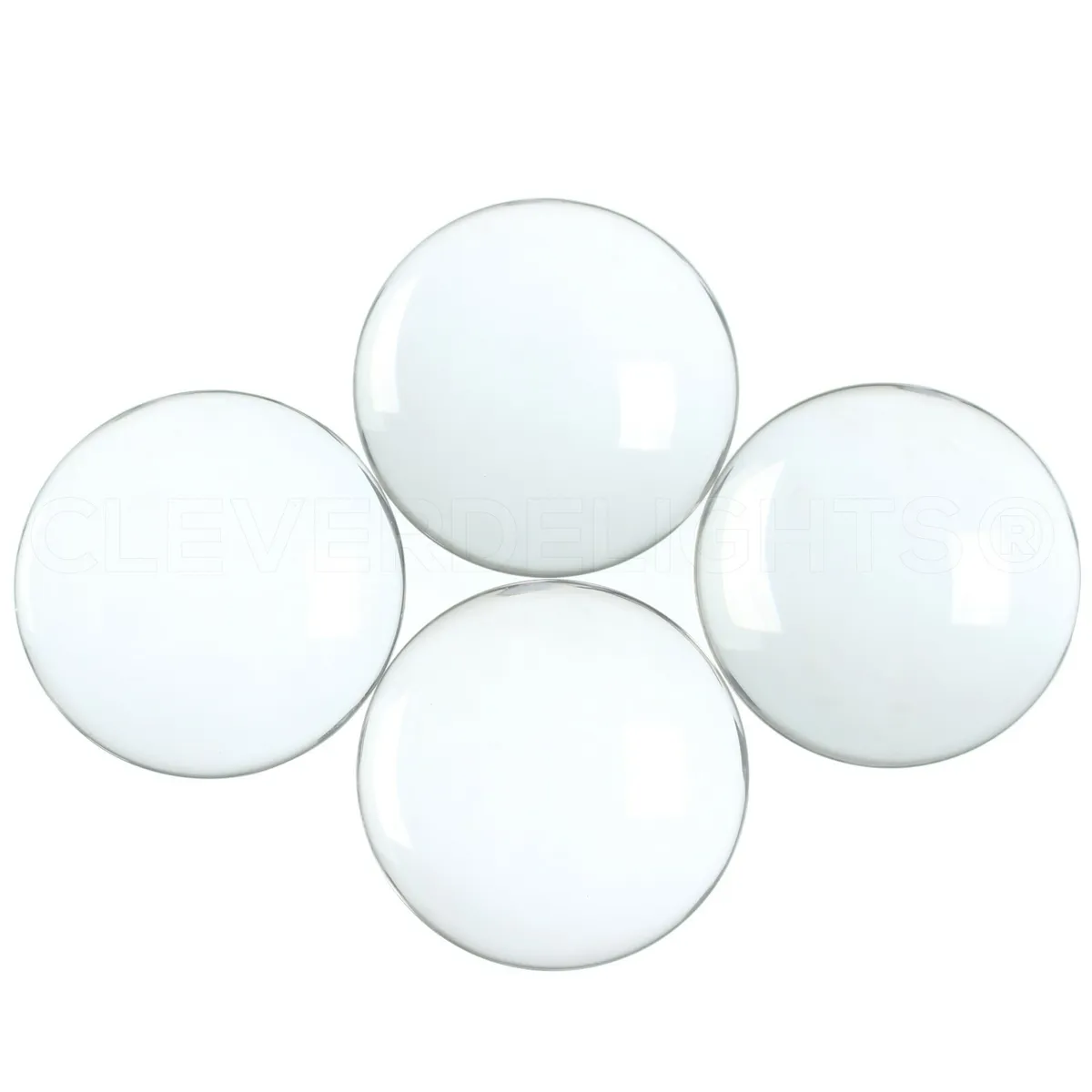 30mm (1 3/16) Round Glass Cabochons - Clear Magnifying Dome Cabs - 1 3/16  inch