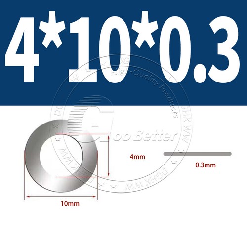 Shim Washers 0.1/0.2/0.3/0.5mm Thick DIN 988 High Quality 304 Stainless Steels - Picture 32 of 239