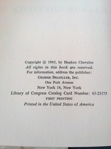 Oppenheimer: The Story of a Friendship Haakon Chevalier 1965 1st Ed HCDJ - Picture 5 of 13