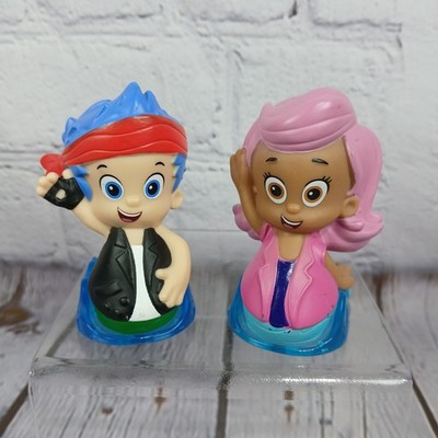 Nick Jr Bubble Guppies Lot of 2 Rolling Figures Rock N Go Gil & Molly Figures