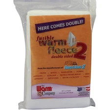 Warm Company Warm Fleece Polyester Double Sided Fusible Batting-36"X45" FOB: MI
