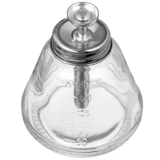 180 ML Push Glass Bottle Refillable Bottles Dispenser with Pump Small down