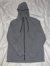 Member's Mark Men's Hoodie Active Full Zip Jacket Size Medium Gray Sweatshirt