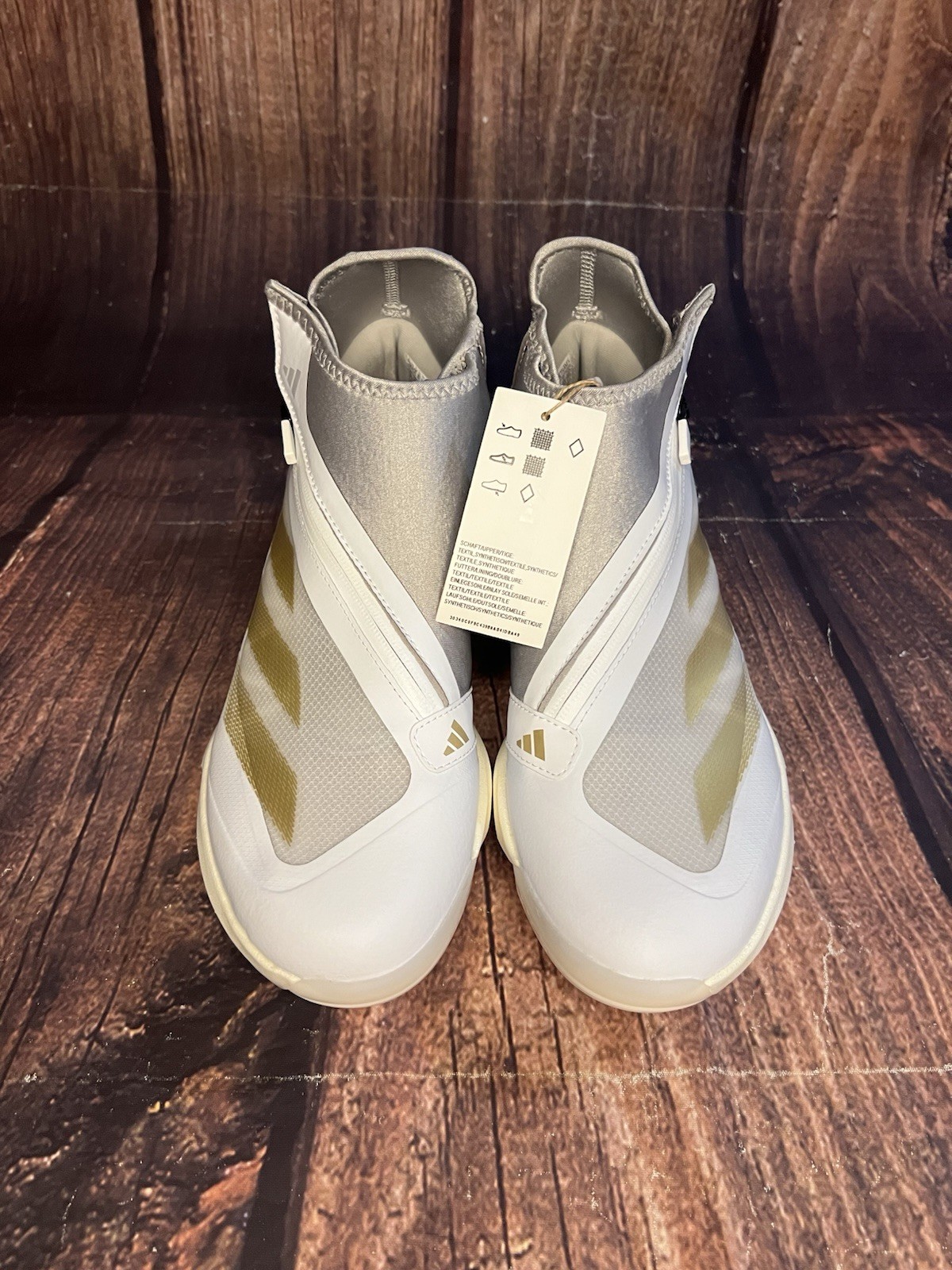 NEW Adidas Adizero Impact+ TPU White Gold Baseball Cleats IF8493 Men's Size 11 thumbnail 2