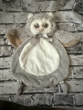 Bearington Baby Collection Gray Owl Lovey 12  Security Toy Soft Plush