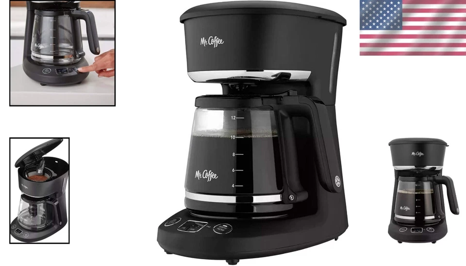 Wake Up to Fresh Coffee: 12-Cup Programmable Coffee Maker with LED Display - Image 2 of 4