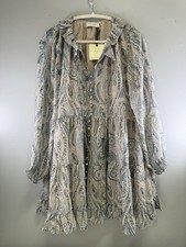 Dress Forum Tiered Boho Dress Womens Small Fairycore Peasant Romantic (503)