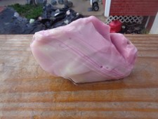 Glass Rock Slag Opaque Pink Swirl Rocks 1.2 l...