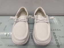 Hey Dude Wendy Funk Mono White Mesh Loafers Women's Size 6 37 .