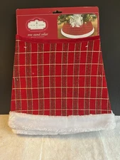 26 Inch Plaid Brand New Tree Stand Collar Christmas Plaid
