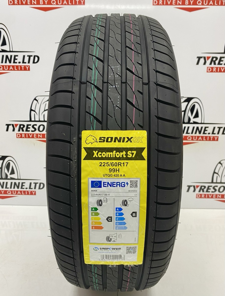 1 X 225 60 17 SONIX 99H 225/60R17 BRAND NEW AMAZING C & B RATED M+