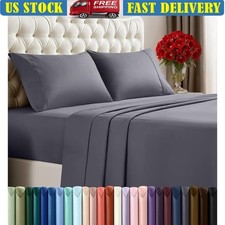 Soft Microfiber Bed Sheet Ultra Cozy Durable Elastic Fit OEKO-TEX US