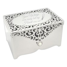 Cherished Moments Jewelry Keepsake Box with Filigree Design for Sympathy Gift...