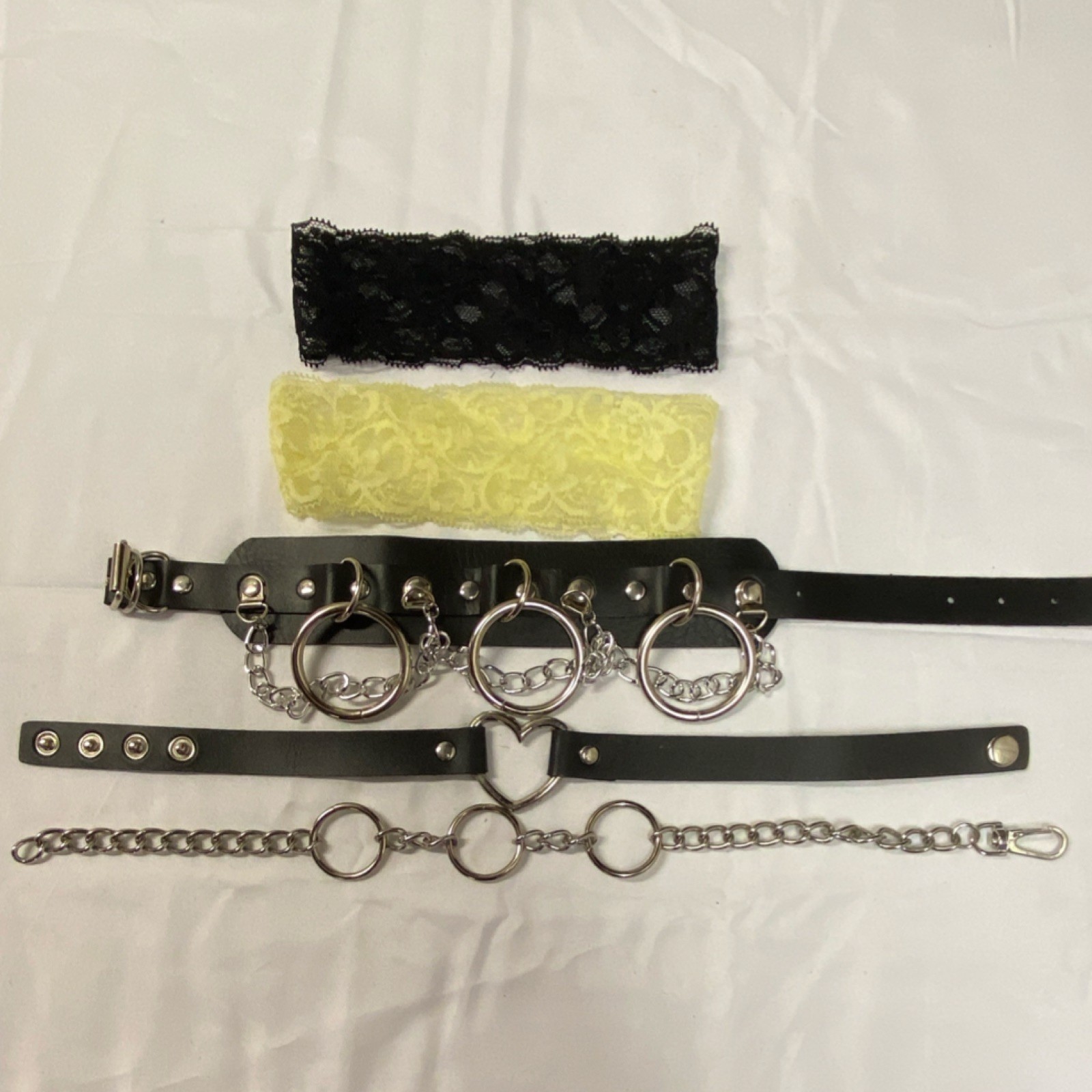 Assorted Chokers Goth Alternative Punk Black Neck… - image 1