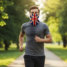 Union Jack Snood Scarf, UK Flag Multifunctional Head armer Gaiter, W Neck U8J1