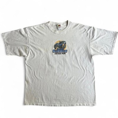 Vintage 90s Redbull Robby Gordon Dakar Rally Racing Tee | Size 2XL