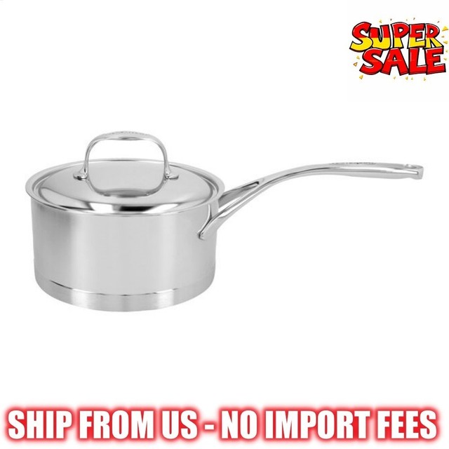 Demeyere Atlantis2.25 qt Sauce Pan With Lid, 18/10 Stainless Steel