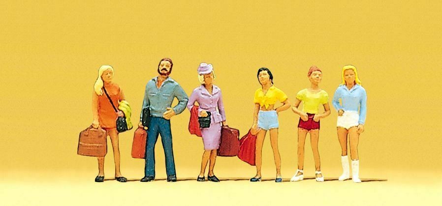 Teenage Passengers (6) Exclusive HO/OO Figure Set Preiser 10123