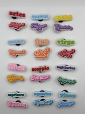 Zodiac Astrology Horoscope For Crocs Shoe Charms Jibbitz - 2 Pieces