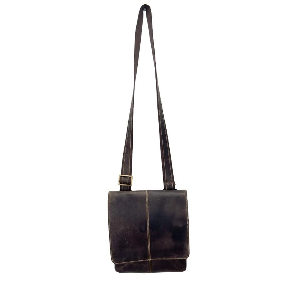DANIER Genuine Leather Brown Crossbody Bag - Image 3 of 4
