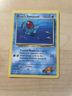 Misty's Tentacool 057/132 Gym Heroes Regular (Moderately Played)